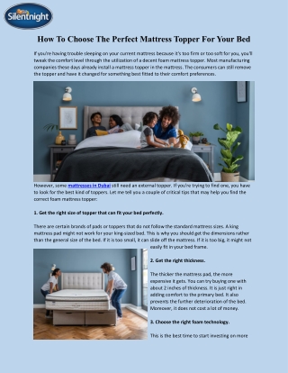 Mattress Topper in Dubai