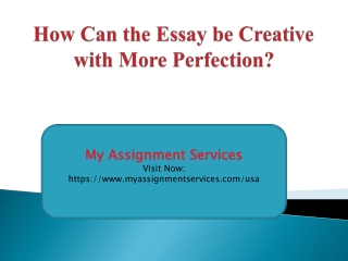 What Makes My Assignment Services Best For Your Academic Work?