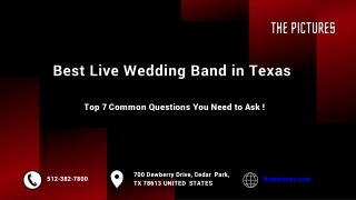 7 Common Questions of Best Live Wedding Band in Texas to Ask!