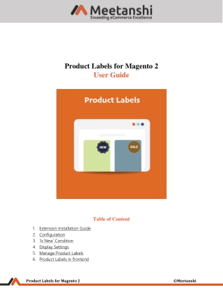 Magento 2 Product Labels