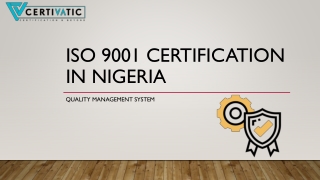 ISO 9001 Certification in Nigeria