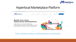 Hyperlocal Marketplace Platform