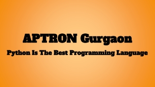 Python Training Institute in Gurgaon