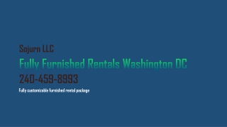 Fully Furnished Rentals Washington DC