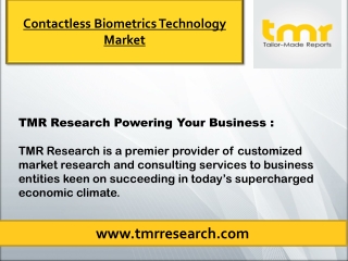 Contactless Biometrics Technology Market | Overview ,Competitive Landscape and R