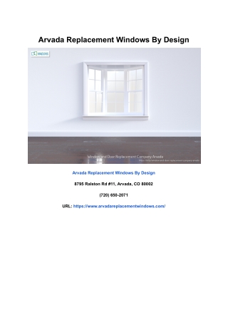 Arvada Replacement Windows By Design