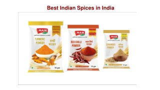 Indian Spices, Best Indian spices