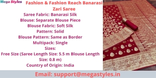 The Splendour and Impressiveness of Banarasi  Sarees