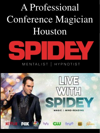 A Professional Conference Magician Houston