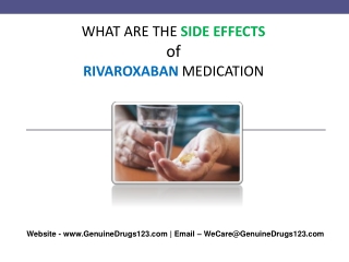 What are the most common side effects of Rivaroxaban