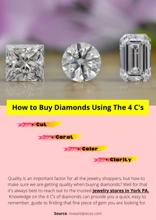 How to Buy Diamonds Using The 4 C's