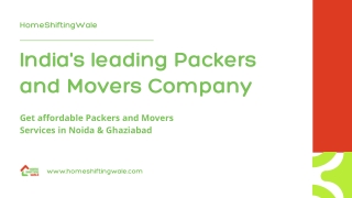 India's leading Packers and Movers Company,  Packers and Movers in Noida