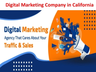 Digital Marketing Company in California