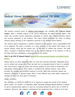 Medical Gloves Market