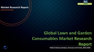 Lawn and Garden Consumables Market Rising Demand and Future Scope till by 2030