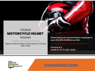 Motorcycle Helmet Market Expected to Reach $ 4,294.8 million by 2030-Allied Mark