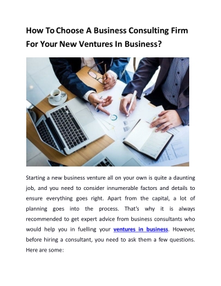 How To Choose A Business Consulting Firm For Your New Ventures-converted
