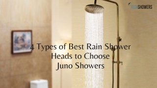 4 Types of Best Rain Shower Heads to Choose