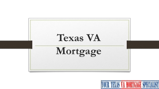 Texas VA Mortgage