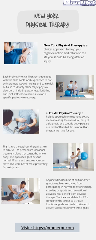 New York Physical Therapy - Visit ProMet Physical Therapy