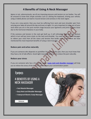 electric scalp massager