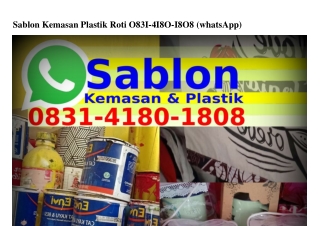 Sablon Kemasan Plastik Roti O8౩l•ㄐl8O•l8O8(WA)