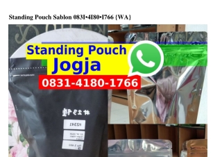 Standing Pouch Sablon