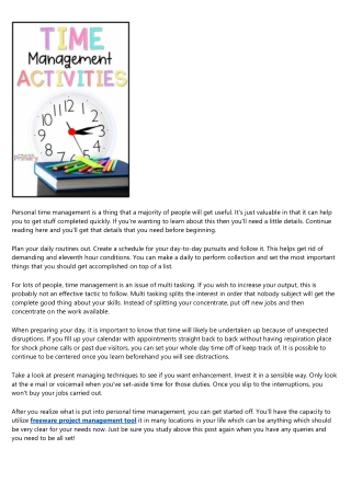 Find Out About Effective Time Management With These Simple To Follow Tips