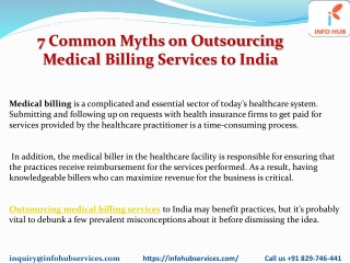 7Common Myths on Outsourcing Medical Billing Services to IndiaPDF