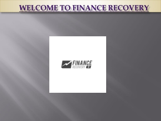 Hire A Recovery Expert - Finance Recovery