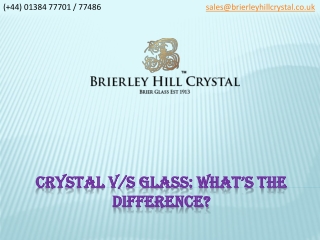Crystal V/s glass: What’s the difference?