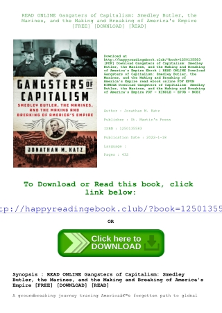 gangsters of capitalism smedley butler