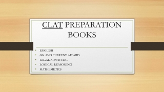 CLAT PREPARATION BOOKS