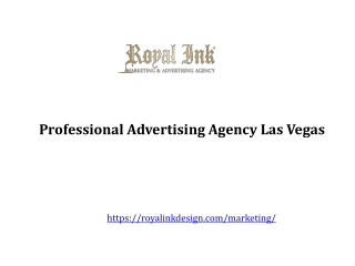 Professional Advertising Agency Las Vegas