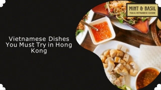 Vietnamese Dishes You Must Try in Hong Kong