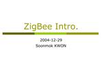 ZigBee Intro.