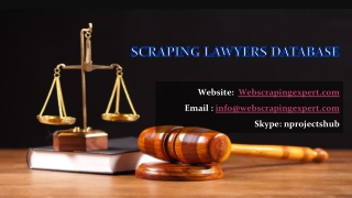 Scraping Lawyers Database