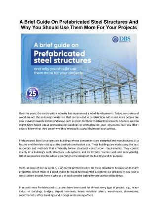 prefabricated steel structures
