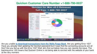 Quicken Problem 102 with Wells Fargo bank  1-888-790-0037