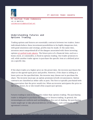 Understanding Futures and Options Trading