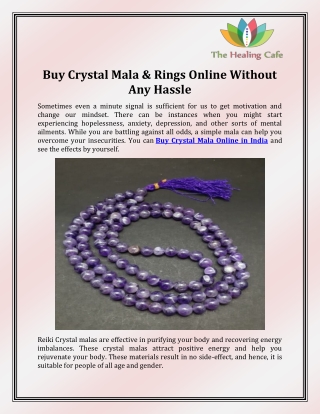 Buy Crystal Mala Online in India