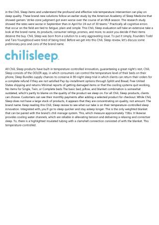 Chilisleep's Parent Company Raises $37m And Merges ...