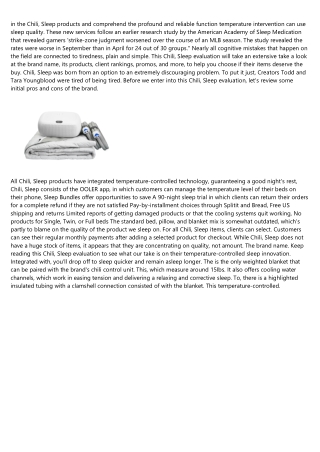 Chilisleep Review - Must Read This Before Buying