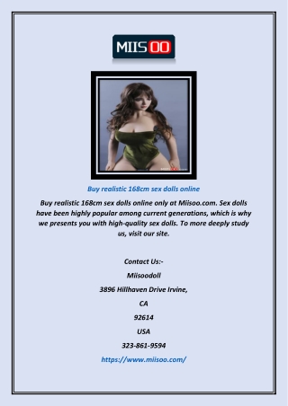 Buy realistic 168cm sex dolls online | miisoo.com
