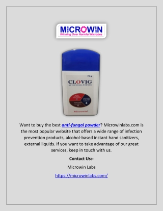 Anti-fungal Powder | Microwinlabs.com