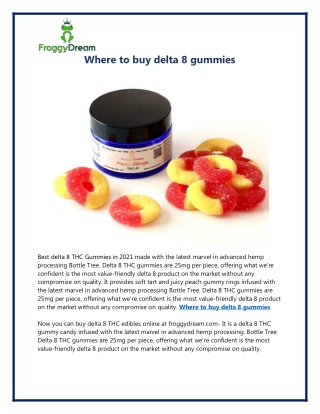 Where to buy delta 8 gummies