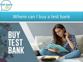 Where can I buy a test bank