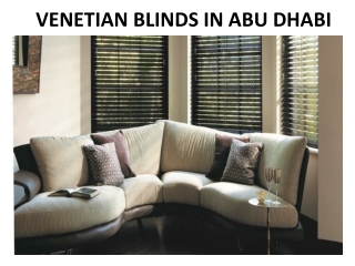 VENETIAN BLINDS IN ABU DHABI