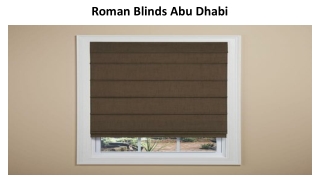 Roman Blinds Abu Dhabi