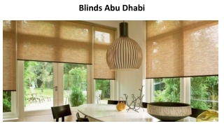 Blinds Abu Dhabi